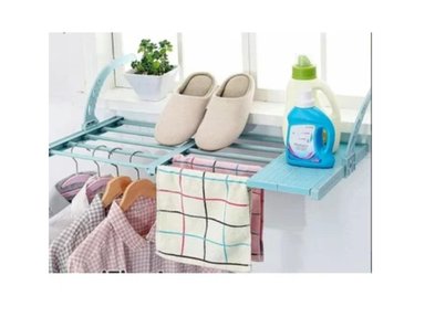 TENDEDERO PLEGABLE PARA BALCONES O VENTANAS CELESTE