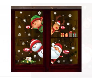 PEGATINA NAVIDEÑA STICKERS ADHESIVO PARA NAVIDAD