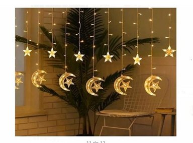 LUCES DE NAVIDAD MODELO ESTRELLA LUNA