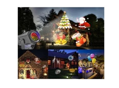 PROYECTOR DE IMÁGENES CON MOTIVOS NAVIDEÑOS CON 4 CAMBIOS - 1