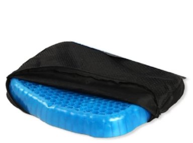 COJIN FLEXIBLE DE GEL ORTOPÉDICO PARA ASIENTO  + FUNDA