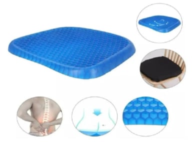 COJIN FLEXIBLE DE GEL ORTOPÉDICO PARA ASIENTO  + FUNDA - 2