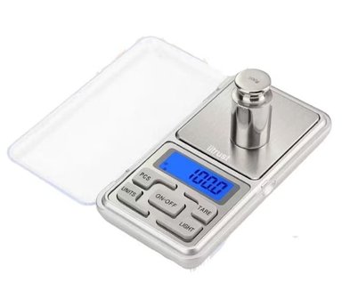 BALANZA GRAMERA DIGITAL BASCULA JOYERARIA BOLSILLO 01G 500G + PILAS