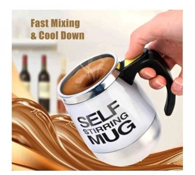 TAZA MEZCLADORA AUTOMÁTICA DE CALIDAD BLANCA