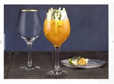 SET DE 6 COPAS VINO GOLDEN