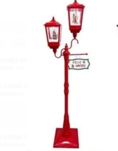FAROL NAVIDEÑO DE 1.80 CM GRANDE Y DE CALIDAD