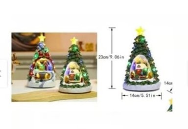 VILLA NAVIDEÑA MUSICAL CON LUCES Y TRENCITO A PILAS Y CON CONECTOR USB