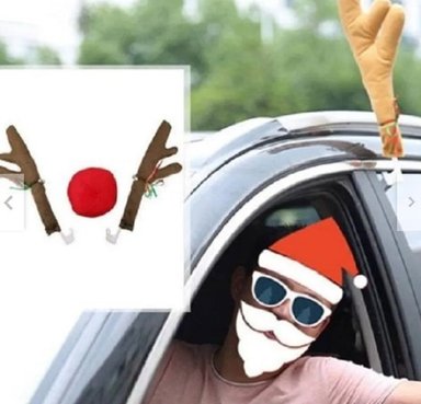 KIT RENO NAVIDAD PARA AUTOS Y CAMIONETAS A1 PREMIUN