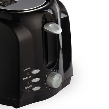 TOSTADOR DE PAN RECORD 600W NEGRO - 2