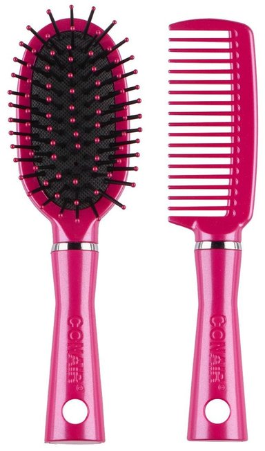 CONAIR SET 2 CEPILLOS DESENREDA Y PEINA COLORES SURTIDOS 95120Z
