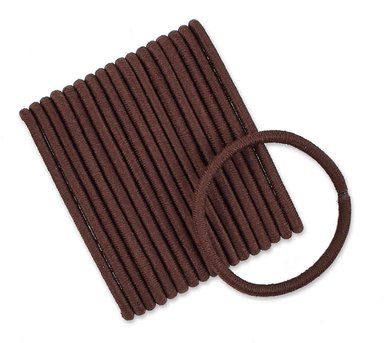 SCUNCI COLET LIGAS PARA CABELLO ELÁSTICAS SIN DAÑOS X18 UND MARRON