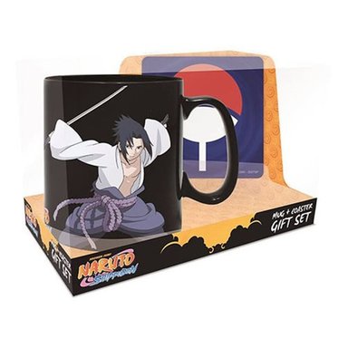 TAZA SASUKE MAGIC  NARUTO SHIPPUDEN  COASTER SET