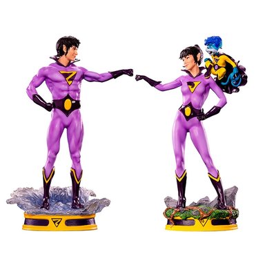 WONDER TWINS ART SCALE 1 10 DC COMICS