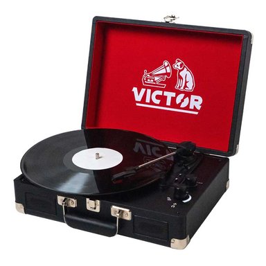TOCA DISCOS VICTOR ELERPVTR1002 METRO DUAL BLUETOOTH SUITCASE BLACK NEGRO - 2