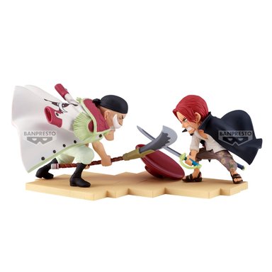 FIGURA COLECCIONABLE BANDAI DE ONE PIECE WORLD COLLECTABLE FIGURE LOG STORIES-EDWARD.NEWGATE VS SHANKS - 1