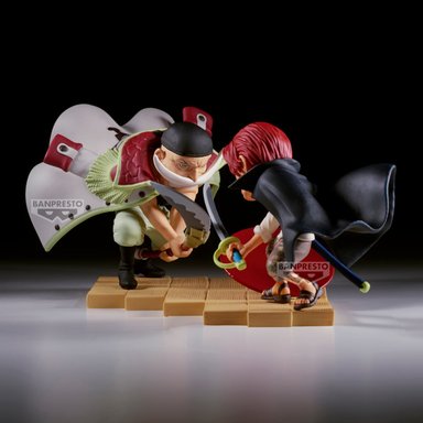 FIGURA COLECCIONABLE BANDAI DE ONE PIECE WORLD COLLECTABLE FIGURE LOG STORIES-EDWARD.NEWGATE VS SHANKS - 2