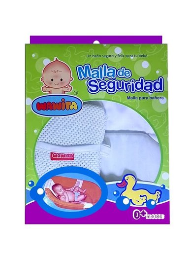 MALLA BAÑERA WAWITA BLANCO BEBE