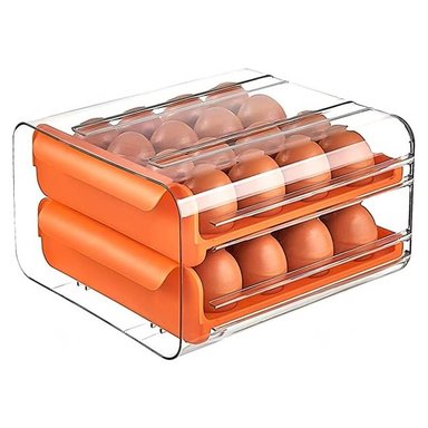 ORGANIZADOR DE HUEVOS 2 NIVELES 32 UNIDADES - PORTA HUEVOS