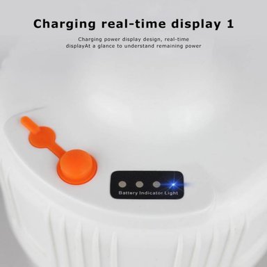 FOCO LAMPARA LED PORTATIL RECARGABLE EMERGENCIA SOLAR 80W - 5