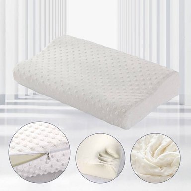 PAR DE ALMOHADAS BLANCO VISCOELASTICA MEMORY PILLOW CON FUNDA