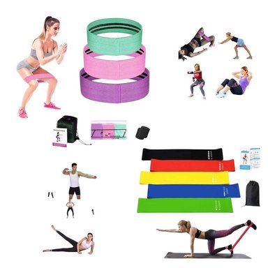 PACK DE BANDAS CERRADAS TELA 3 PIEZAS Y LATEX POR 5 PIEZAS