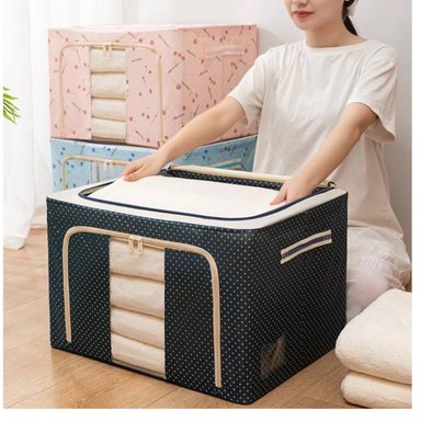 CAJA ALMACENAMIENTO AZUL MULTIFUNCIONAL PLEGABLE 66 LITROS