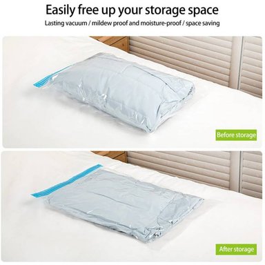 PAR DE BOLSAS DE ROPA COMPRESORAS AL VACÍO 70X100 CM - 5