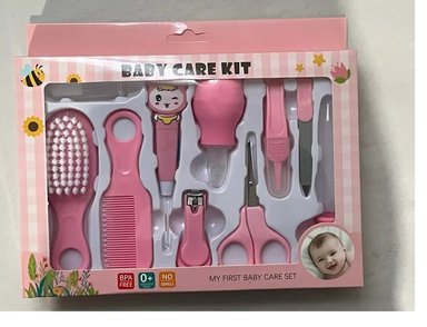 KIT CUIDADO BEBES 10 PIEZAS ROSADO