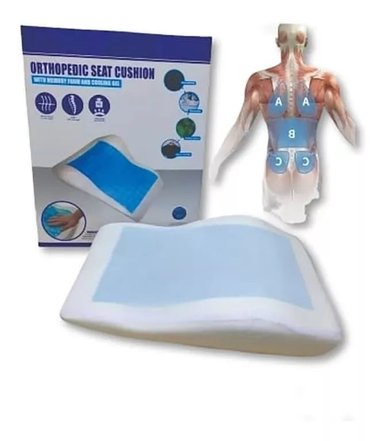 COJIN ESPALDAR VISCOELASTICO CON GEL Y FUNDA