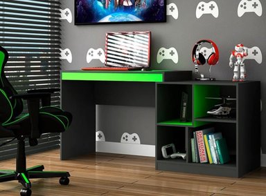 ESCRITORIO TU MESITA TU MESITA 140 CM X 50 CM VERDE GAMER COCO JUVENIL