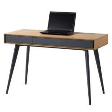 ESCRITORIO TU MESITA TU MESITA 120 CM X 50 CM MARRÓN MODERNO DANICA 3 CAJONES