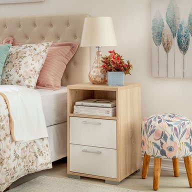 MESA DE NOCHE TU MESITA VELADOR VANGUARDISTA AREQUIPA 2 CAJONES