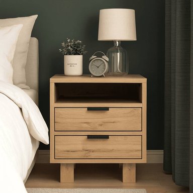 VELADOR TU MESITA MINIMALISTA COPO MARRÓN