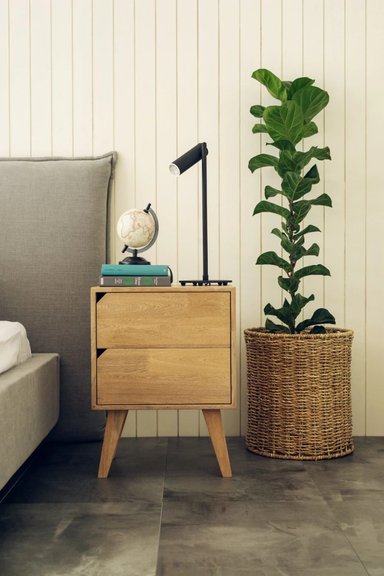 VELADOR TU MESITA MESA NOCHE BELANOVIC VINTAGE 2 CAJONES ROBLE ARENA