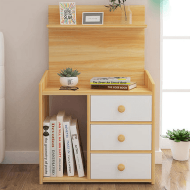 VELADOR TU MESITA MESA NOCHE ORIANA VINTAGE 3 CAJONES ARENA