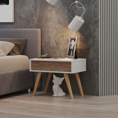 VELADOR TU MESITA MESA NOCHE SORA VINTAGE MARRÓN