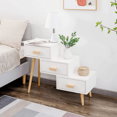 VELADOR TU MESITA MESA NOCHE VINTAGE BLANC0 63CM BLANCO