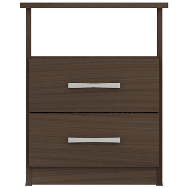 VELADOR TU MESITA MESA NOCHE MATÍAS 2 CAJONES 42X36X51 MARRÓN - 2