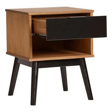 VELADOR TU MESITA CONTEMPORÁNEO COUTO 52CM MARRÓN NEGRO