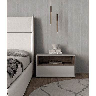 VELADOR TU MESITA CONTEMPORÁNEO GWEN 76CM BLANCO