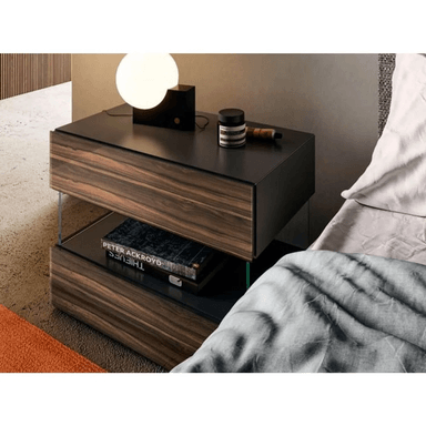 VELADOR TU MESITA CONTEMPORÁNEO MENFI 73CM MARRÓN