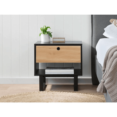 VELADOR TU MESITA CONTEMPORÁNEO MARAVI 50CM NEGRO