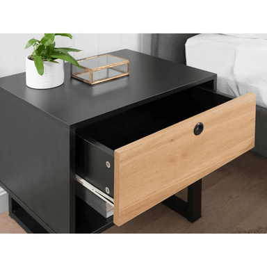 VELADOR TU MESITA CONTEMPORÁNEO MARAVI 50CM NEGRO - 2