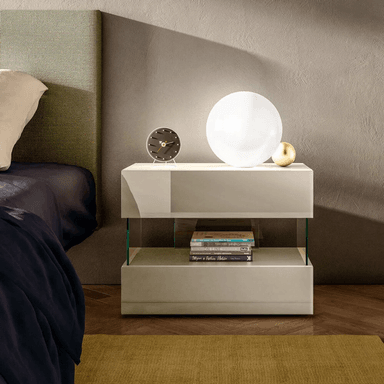 VELADOR TU MESITA CONTEMPORÁNEO MENFI 73CM BLANCO