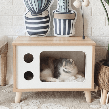 VELADOR TU MESITA CAMA MASCOTA GRETA 65 CM DUNA BLANCO