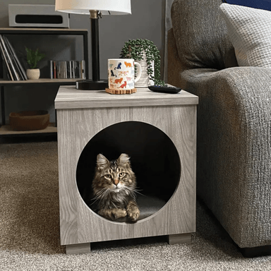 VELADOR TU MESITA CAMA MASCOTA TABERNA PET HOUSE 51CM GRIS - 2