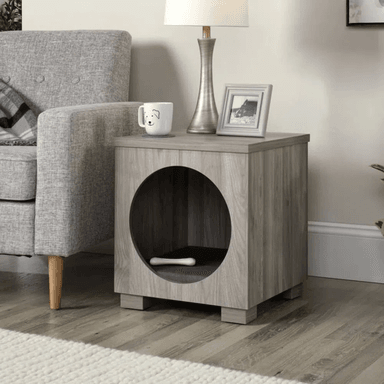 VELADOR TU MESITA CAMA MASCOTA TABERNA PET HOUSE 51CM GRIS - 3