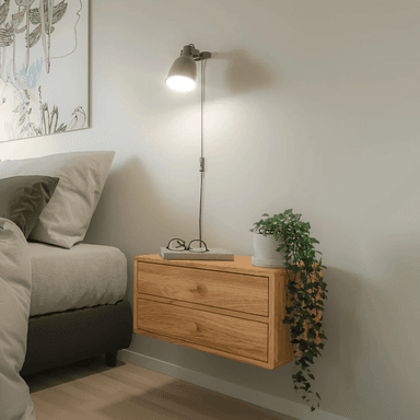 VELADOR TU MESITA FLOTANTE CONTEMPORÁNEO JOAKO 50CM MARRÓN