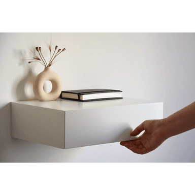 VELADOR FLOTANTE CONTEMPORÁNEO TU MESITA TRUMAN BLANCO 48CM