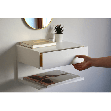 VELADOR TU MESITA FLOTANTE CONTEMPORÁNEO MEHR 48CM BLANCO - 2